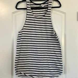 Striped black and white tank top By H&M small Size
